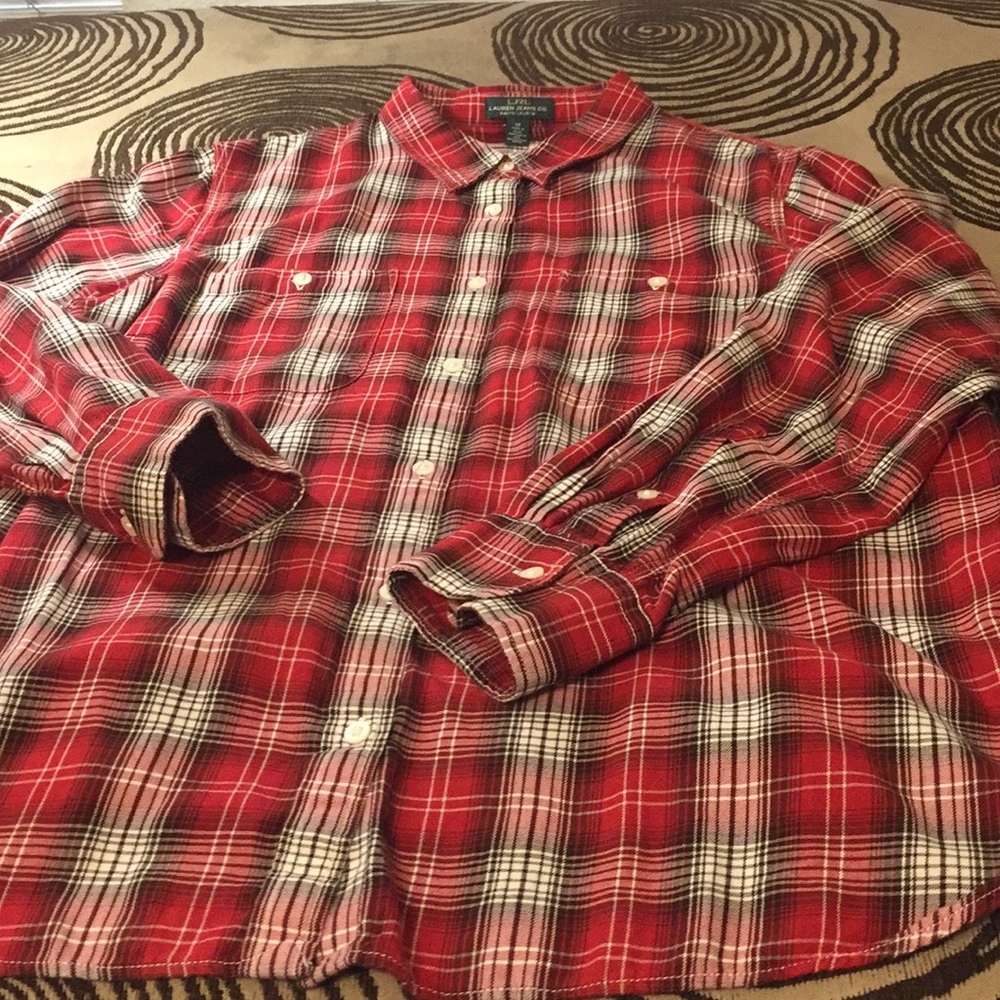 Lauren Ralph Lauren 1X red long sleeve women’s